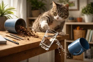 Why Does My Cat Knock Things Off Tables? 5 Reasons Behind This Quirky Behavior